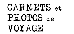 Carnets et photos de voyage