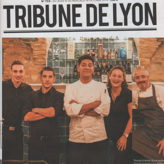 La Tribune de Lyon : THOMAS ouvre son restaurant La Poissonnerie