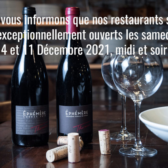 Restaurants homas : ouverture excetionnelle