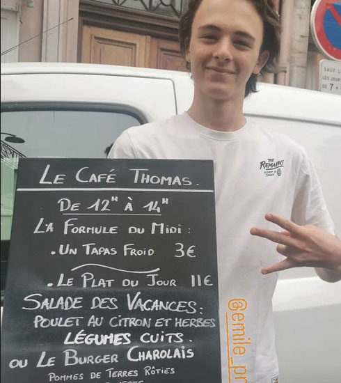 Restaurant Thomas - Café Thomas - menu du 29 juillet 2022