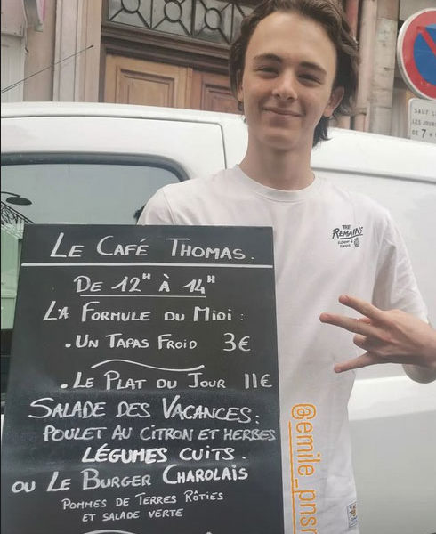Restaurant Thomas - Café Thomas - menu du 29 juillet 2022