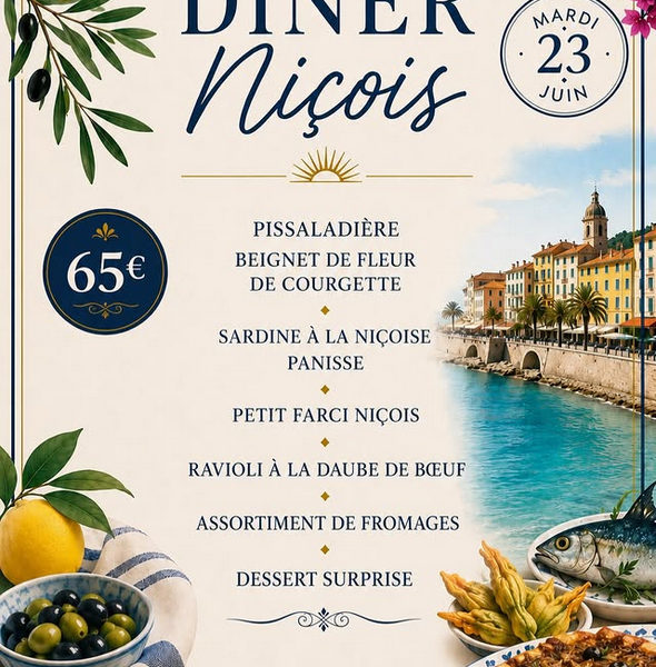 Restaurant Thomas Lyon 2 - Diner Nicois le 23 juin 2026